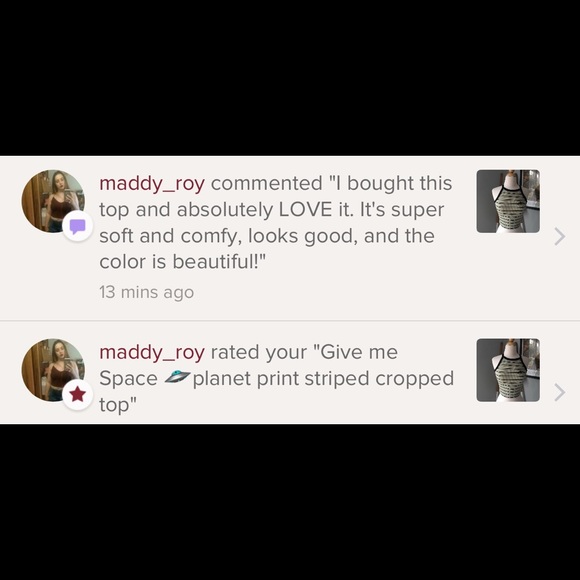 LAST 👆🏼🛸planet print striped cropped top - Picture 2 of 7